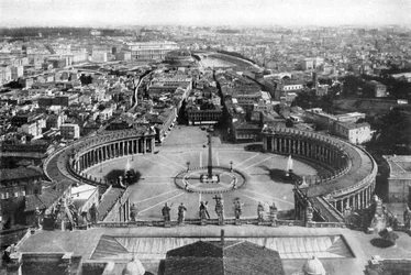 Rom set fra St. Peters kuppel, 1926