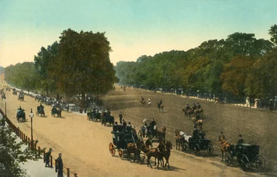 Rotten Row, Hyde Park, London, c1910.