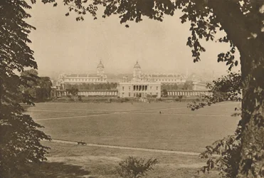 Royal Naval College i Greenwich, Once a Hospital for Disabled Sailors, c1935.