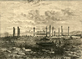 Ruiner ved Persepolis, 1890.