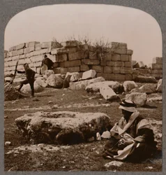 Ruiner nær Machaerus, ca. 1900