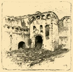 Ruinerne af Bishops Palace, 1898.