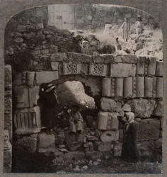 Ruinerne af Lazarus hus, ca. 1900