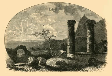Ruinerne af Cybele-templet i Sardes, 1890.