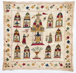 Rumal Lommetørklæde, 1700-tallet.