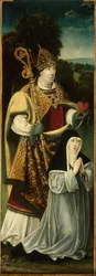 Sankt Augustin og en augustinsk kanonesse, 152550.