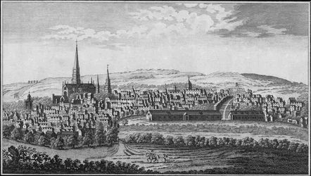Salisbury, Wiltshire, midten af slutningen af det 18. århundrede.