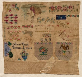 Sampler, 1800-tallet.