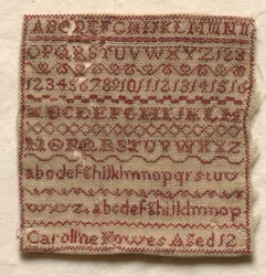 Sampler, 1800-tallet.