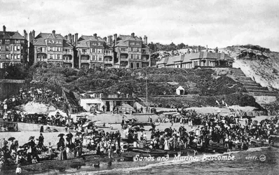 Sands og marina, Boscombe, Bournemouth, Dorset, begyndelsen af det 20. århundrede