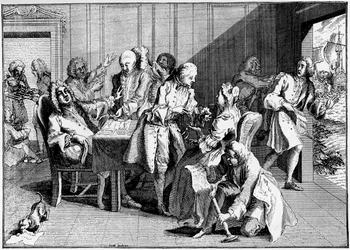 Satire over Walpole, 1738, 1910