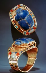 Scarab armbånd fra Tutankhamons grav, 1300-tallet f.Kr