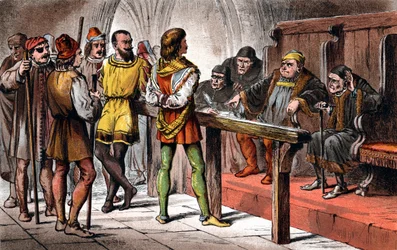 Scene fra Shakespeares Much Ado about Nothing, 1856-1858