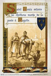 Scene fra Bertrand du Guesclins liv, 1800-tallet