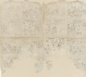 Scener fra Bhagavata Purana, begyndelsen af det 19. århundrede.