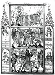 Scener fra historien om Fauvel, 1400-tallet, 1870