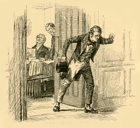 Schubert flygtede fra rummet, 1907.
