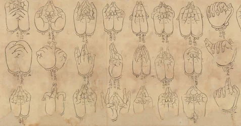 Scroll of Mudras, 11.-12. århundrede.