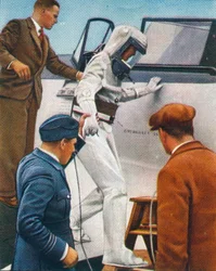 Forseglet flyvedragt, 1938