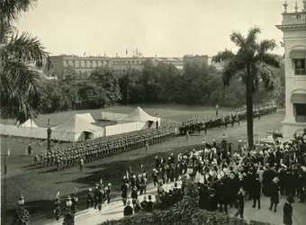 Lord Curzons anden ankomst til Government House, 1904, 1925.