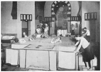 Shampoo værelse i et tyrkisk bad, 76 Jermyn Street, Piccadilly, London, c1903 1903