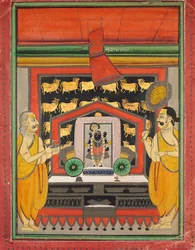 Shri Dwarkanathji fra Kankroli Dubaraknathji, midten af ​​1800-tallet.