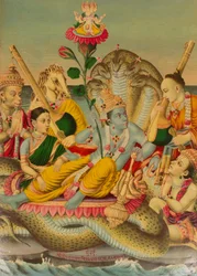 Shri Sesha Narayan, Vishnu Narayan på Shesha, 1886.
