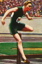 Sid Atkinson fra Sydafrika, vinder af 110m hækkeløb, 1928.