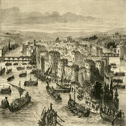Nordboernes belejring af Paris, 845, 1890.