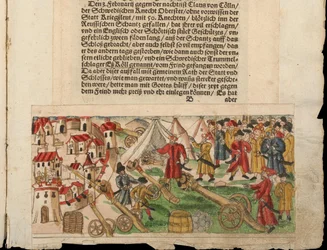 Belejring af Reval af russerne i 1578. Fra Johann Jakob Wicks samling af meddelelser...