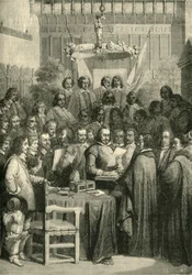 Underskrivelse af traktaten om Westfalen, 24. oktober 1648, 1890.