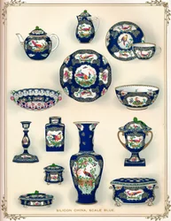Silicium Kina, Scale Blue, begyndelsen af det 20. århundrede. 1911