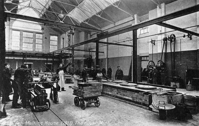 Silver Melting House, Royal Mint, Tower Hill, London, 1911