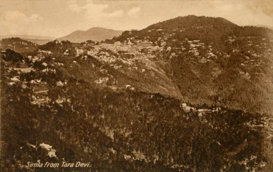 Simla fra Tara Devi, c1918-c1939.