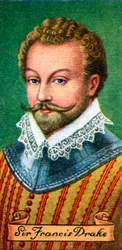 Sir Francis Drake, taget fra en række cigaretkort, 1935