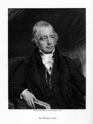 Sir Walter Scott, 1. Baronet, produktiv skotsk historisk romanforfatter og digter, 1800-tallet