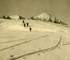Skiløb i Totes Gebirge-bjergene, Østrig, c1935.
