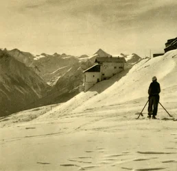 Skiløb på Schmittenhöhe, Østrig, c1935.