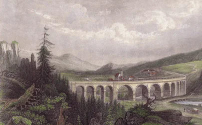 Sydbane. Viaduct Payerbach, Semmering