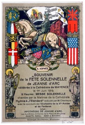 Souvenir fra en festival til ære for Jeanne d