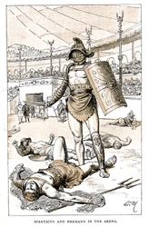 Spartacus og Hermann i Arenaen, slutningen af det 19. århundrede