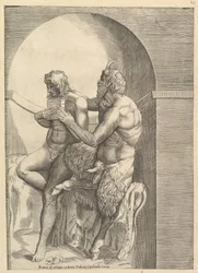 The Mirror of Roman Magnificence: Pan Teaching the Young Olympus to Play the Flute, ca. 1540-80.