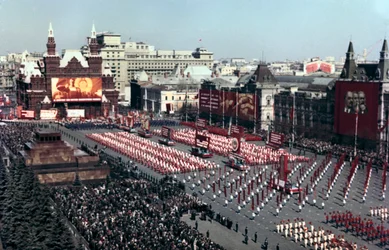 Sportsparade, Den Røde Plads, Moskva, 1972