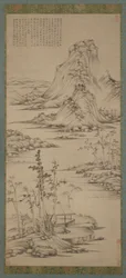 Spring Mists over a Riverside Pavillion, Ming-dynastiet, 1368-1644.