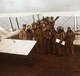 Eskadrille ved Sommesous, Nordfrankrig, c1914-c1918