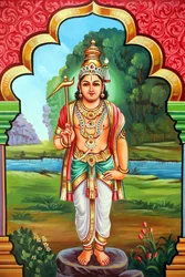 Sri Vadapathira Kaliamman-hindutemplet. Vishnus avatar. Herren Balarama, 8. inkarnation. Singapore