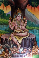Sri Vadampathira Kaliamman hinduistiske tempel. Shiva. Singapore