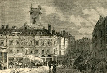 St. Andrews Church, fra Snow Hill, i 1850, c1872.