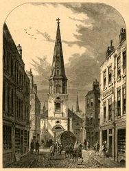 St. Antholins Church, Watling Street 1868, 1897.