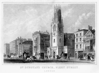 St Dunstans Church, Fleet Street, City of London, 1800-tallet